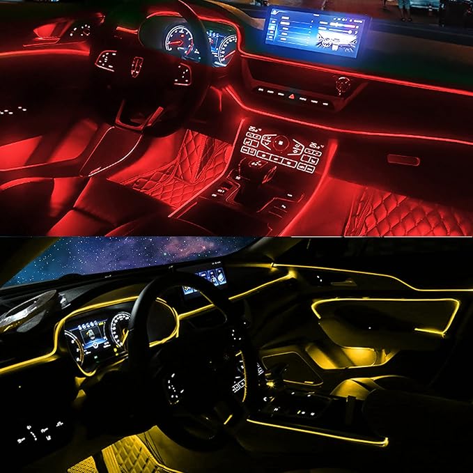 Jushope Car LED Strip Lights, USB Interior Ambient Lighting Kits - Image 9
