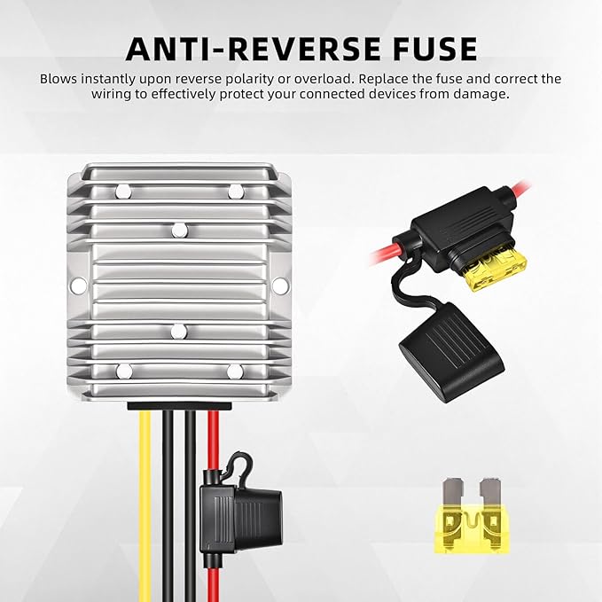 ikkwmei DC-DC Professional 48V 36V to 12V Voltage Regulator, 240W 20A - Image 5