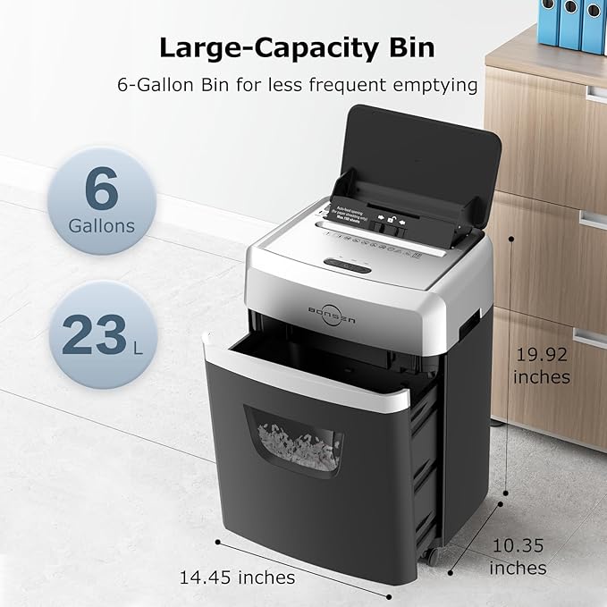 BONSEN 150-Sheet Autofeed Paper Shredder - Image 8