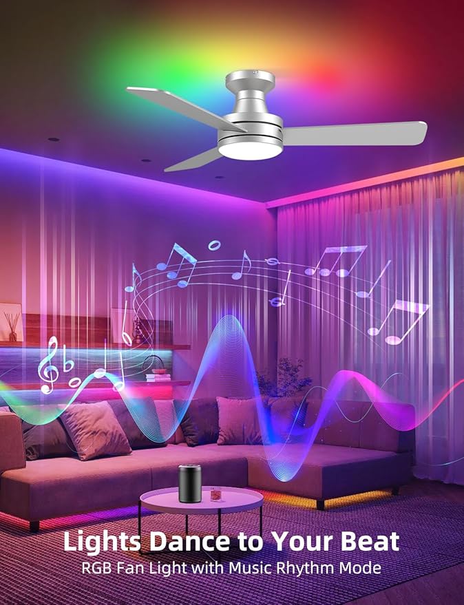 Homlit 42" RGB Ceiling Fan - Image 3