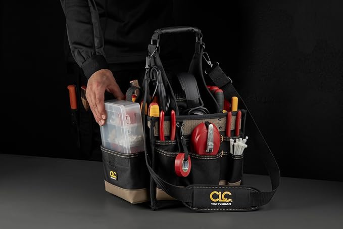 Custom Leathercraft 1526 25 Pocket Electrical and Maintenance Tool Carrier - Image 5