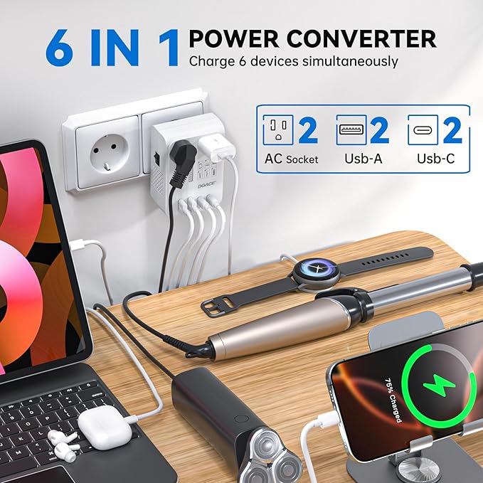DOACE 220v to 110v converter 350W voltage converter us to europe - Image 3