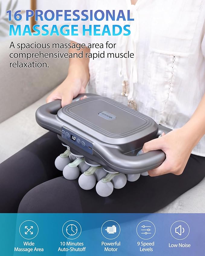 16-Head Massage Gun, Deep Tissue Percussion Massager - Image 7