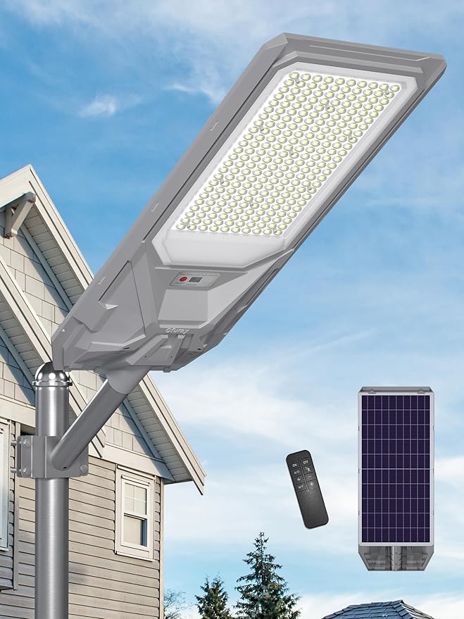 Ofuray Of-9000W Solar Street Lights Outdoor, Commercial Dusk to Dawn Solar by Ofuray