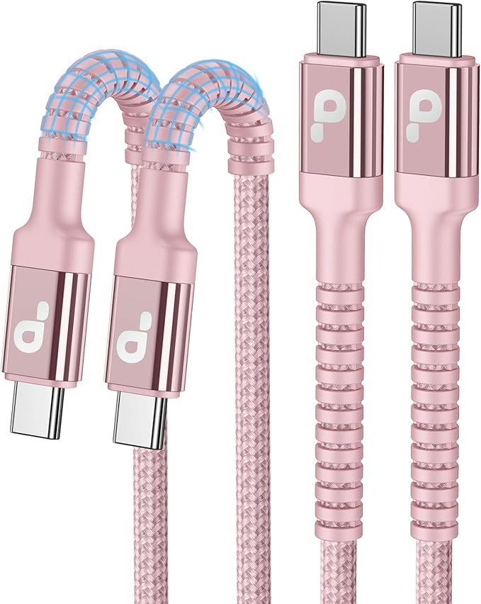 USBC Cables 6FT, Long USBC Fast Charging Cable Nylon Braided USB C iPhone by PRAKIE