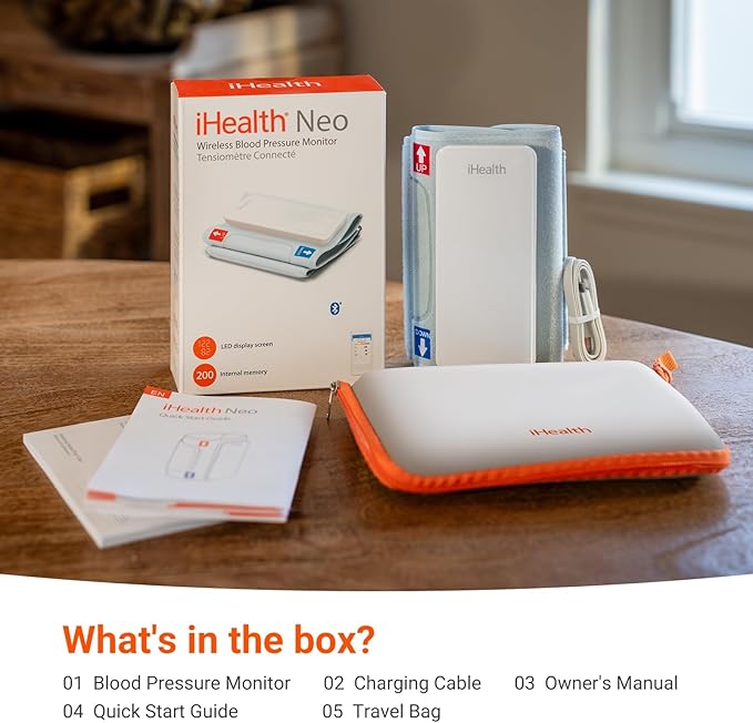 iHealth Neo Wireless Blood Pressure Monitor, Upper Arm Cuff, Ultra-Thin & - Image 7