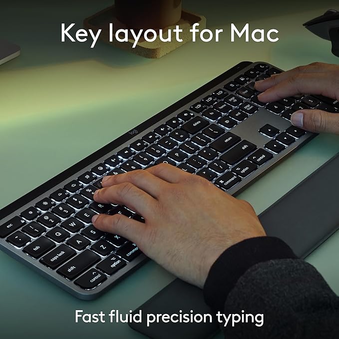 Logitech MX Keys S Combo for Mac, Wireless Keyboard and Mouse - Image 3