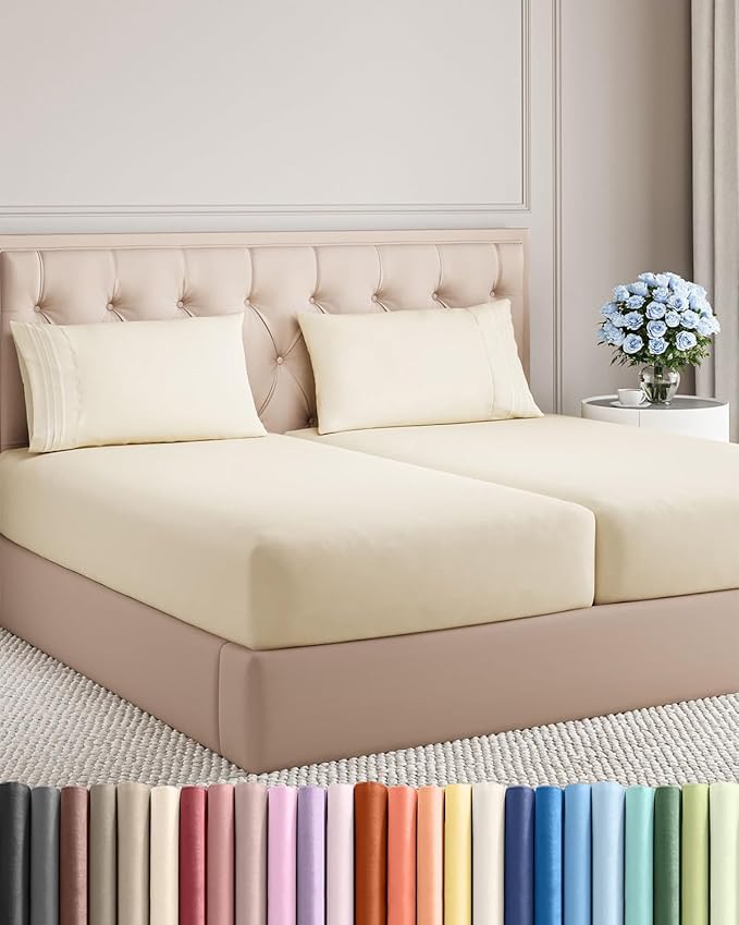 Split King Size 5 Piece Sheet Set by CGKUnlimited
