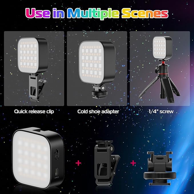 ULANZI U60 RGB Video Lights Black LED Camera Light 360° Full Color Portable - Image 4