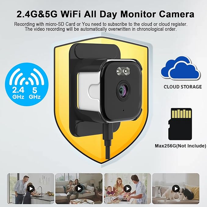 2K Window Cameras for Home Security, 2.4GHz & 5GHz WiFi Baby/Pet Camera - Image 4