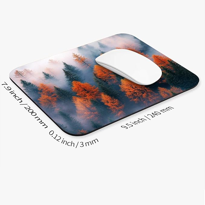 Armanza Square Mouse Pad Forests, Personalized Premium-Textured Custom Mouse - Image 2