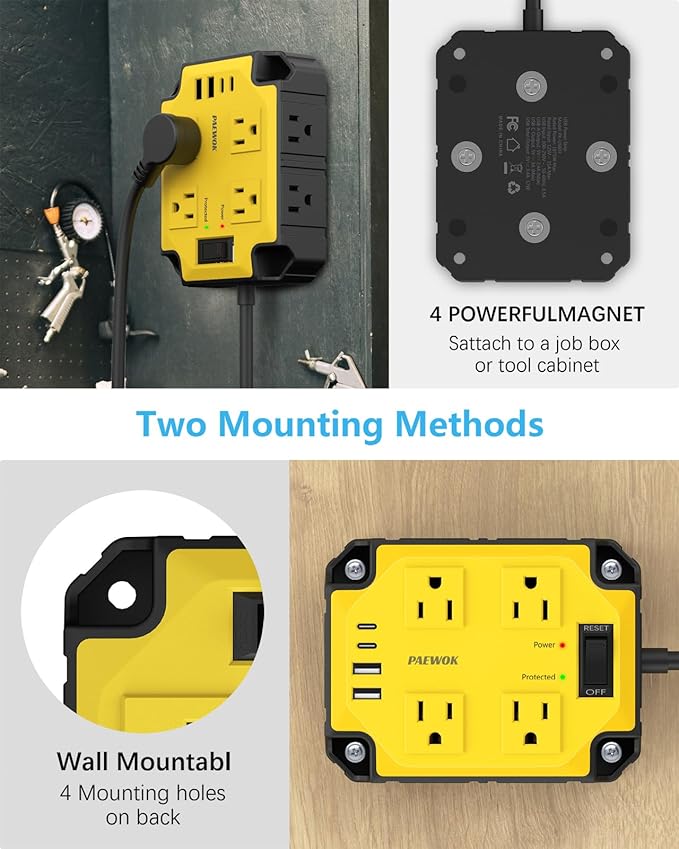 8-Outlets Heavy Duty Power Strip - Image 3
