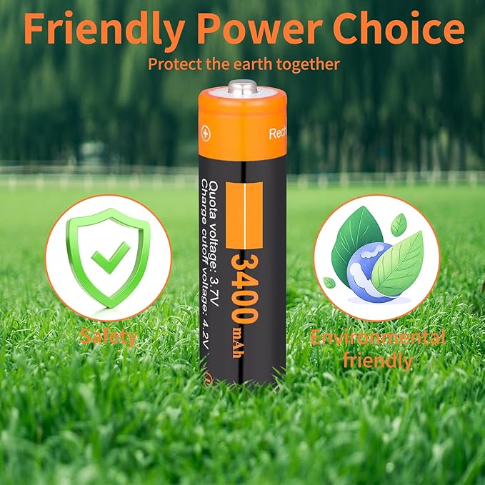 XONBDNOX 3400 mah High Capacity Rechargeable Battery Case 4 Pack-with - Image 7