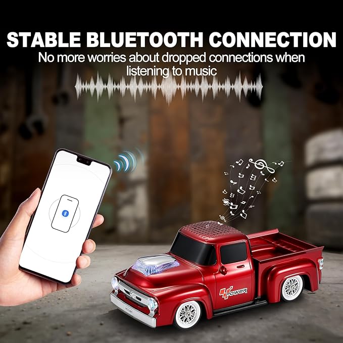 Vintage Pickup Truck Bluetooth Speaker, Retro Truck Model - Image 2