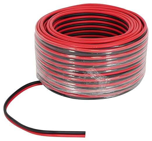 Rockville RED 14G100 14 Gauge 100 Ft Speaker Wire, 100% OFC Copper, Flexible by Rockville