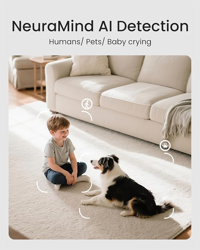 youkey Indoor Camera 2.5K, No Monthly Fees, Pan & Tilt, 360° Dog/Pet Camera - Image 2