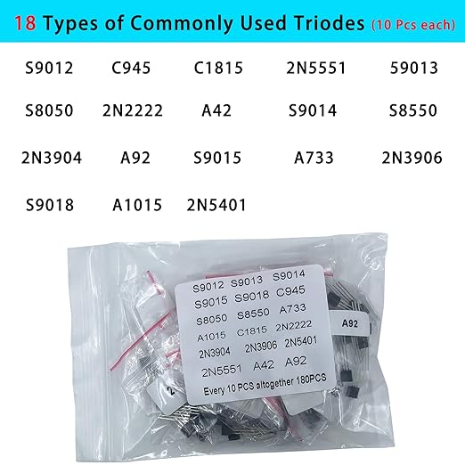 Nodehawk Electronic Component Kit -Total 1800 Pcs, LED Diodes, Capacitors - Image 8