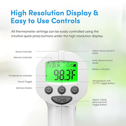 Medical Grade FSA-HSA Eligible Heavy Duty Touchless Infrared Forehead - Image 3