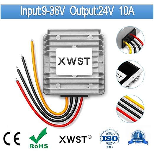 DC DC Stabilizer 9V-36V to 24V Boost Buck Converter Power Supply 10A 240W - Image 2