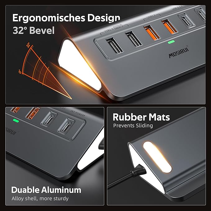 USB C Hub Ethernet, 10-in-1 USB C Docking Station - Image 8