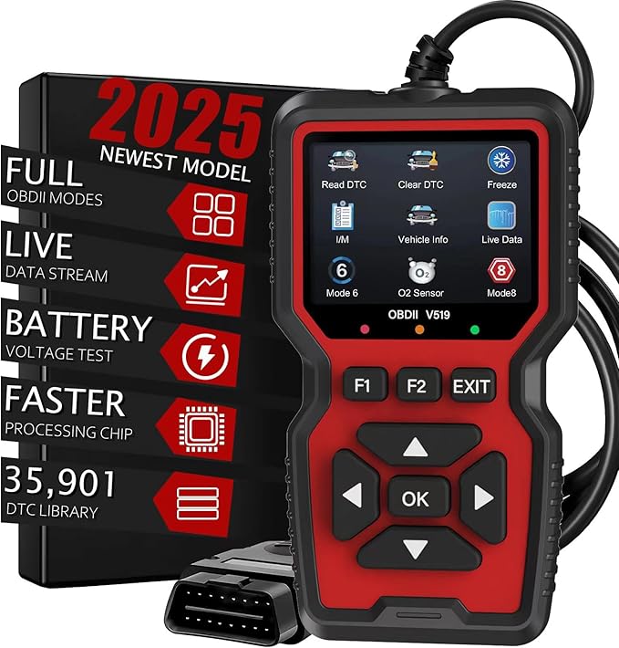 OBD2 Scanner Diagnostic Tool, Check Engine Code Reader OBD2 Scanner by WEJOWE