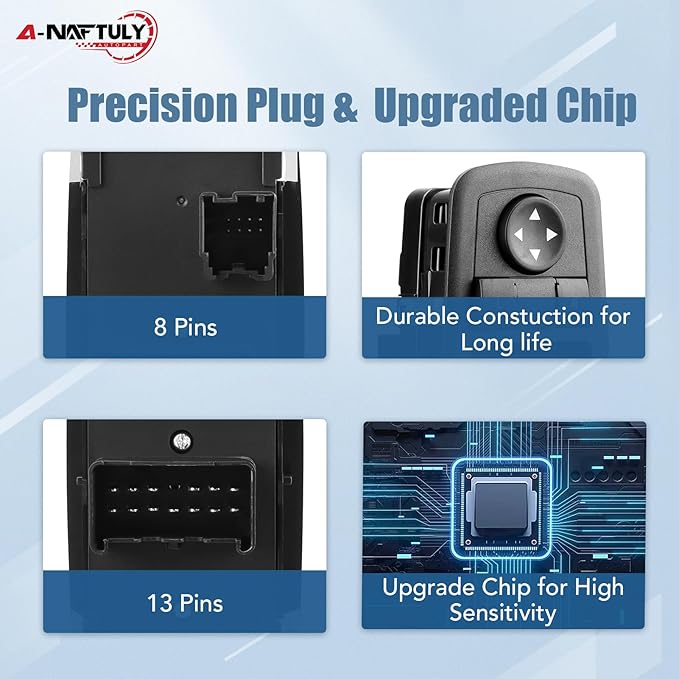 A-NAFTULY Driver Side Master Power Window Switch Replacement fits - Image 3