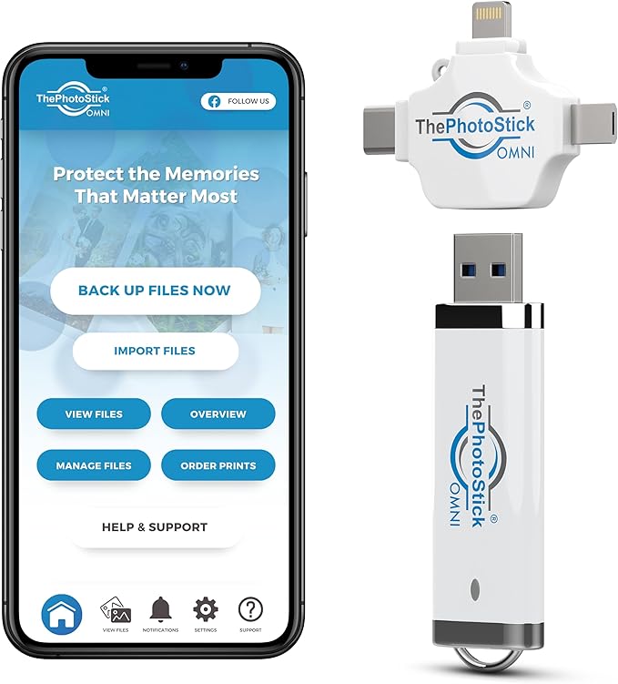 ThePhotoStick® Omni 32GB Memory Stick & USB Flash Drive – Photo & Video Backup - Image 2
