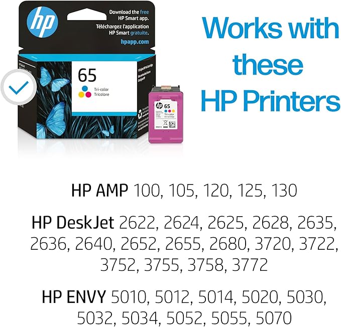 HP 65 Tri-Color Ink Cartridge | Works - Image 2