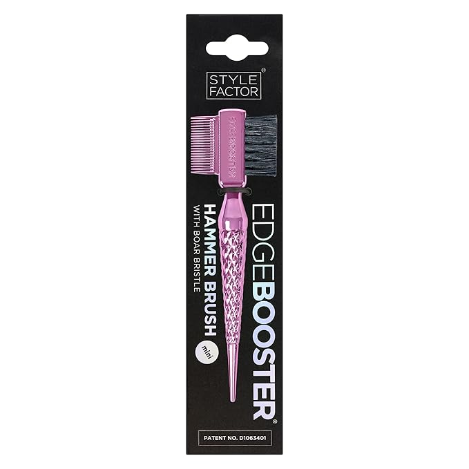 Style Factor EDGE BOOSTER® Hammer Brush Rat Tail– Double-Sided Edge Control - Image 2