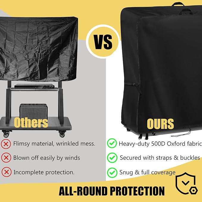 Hdenmist Outdoor TV Cover 44 Inch Weatherproof, Waterproof Outdoor TV Stand - Image 7