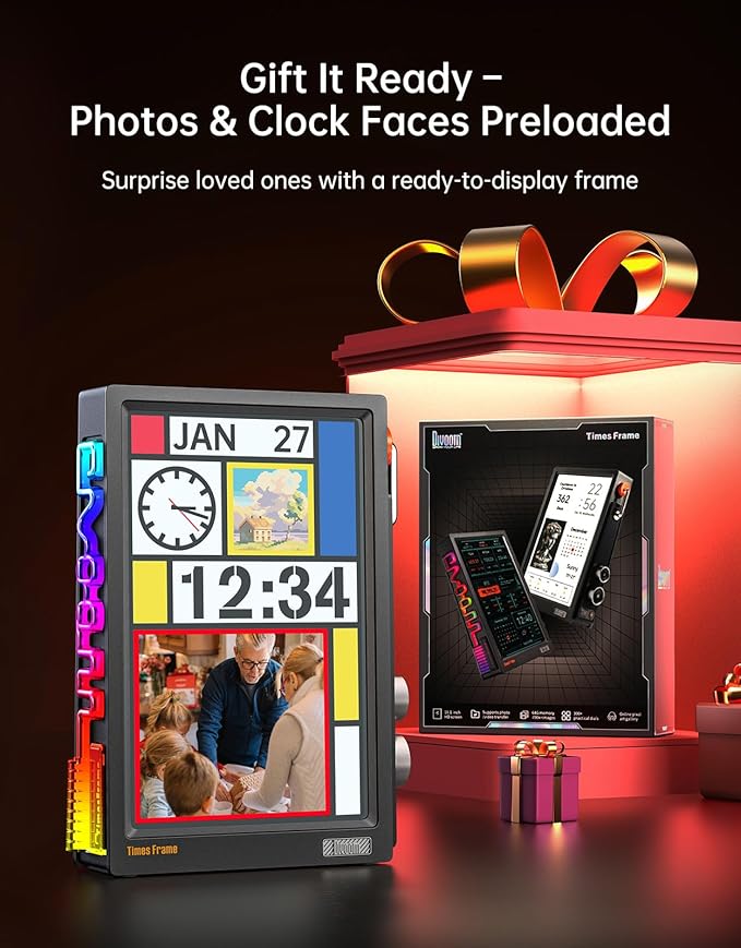 Divoom TimesFrame – 10.1" WiFi 6 Digital Picture Frame & Smart Desk Display - Image 5