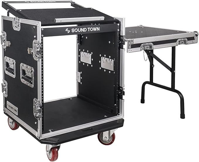 Sound Town High-Quality 1/2” 12U PA DJ Pro Audio Rack/Road ATA Case - Image 2