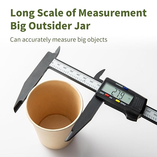 SCITOOLS Digital Caliper 0-8" Measuring Tool, Micrometer Caliper - Image 2