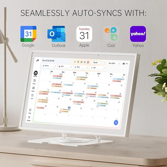 Digital Calendar, 15.6 inch Wall Planner & Chore Chart, Rechargeable Full HD - Image 2