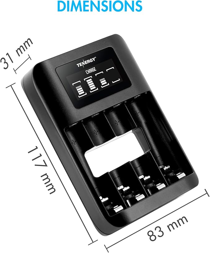 Tenergy TN474U 4-Bay NiMH/NiCD Battery Charger - Image 7