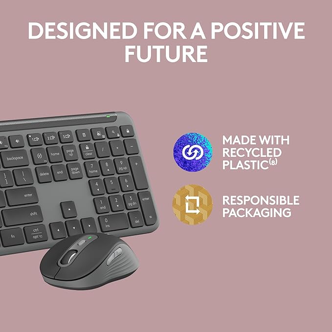Logitech MK955 Signature Slim Wireless Keyboard and Mouse Combo, - Image 12