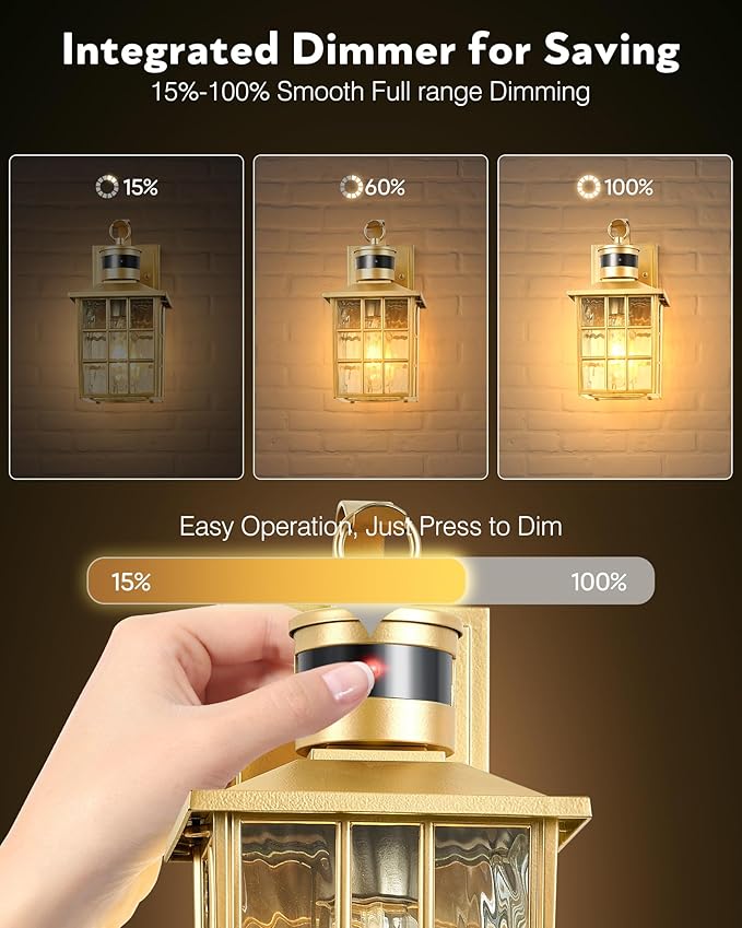 VIANIS Porch Lights Outdoor, Modern Outside Motion Sensor Lights - Image 3