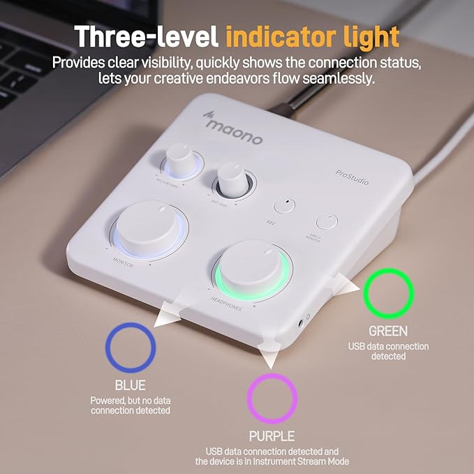 MAONO USB Audio Interface for PC: Interface - Image 7