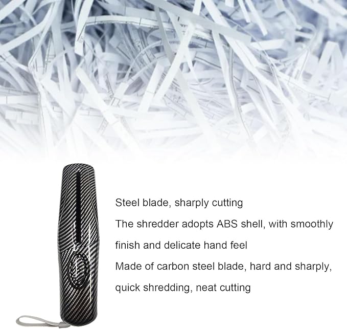Fafeicy Portable Electric Paper Shredder 4mm Shredding 2 Sheet Capacity USB - Image 6