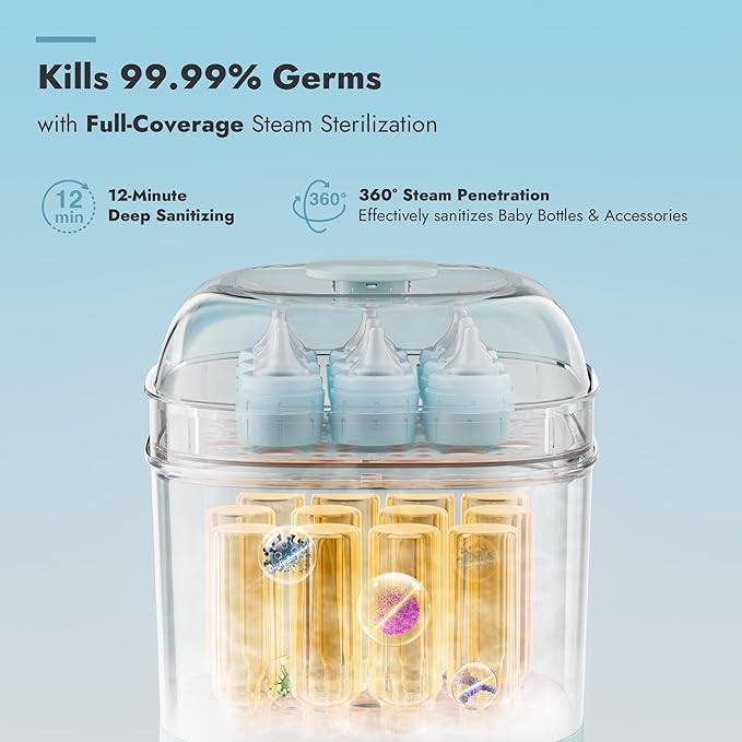 Papablic Bottle Sterilizer and Dryer Pro Max, 13 Bottles Extra-Large Capacity - Image 2