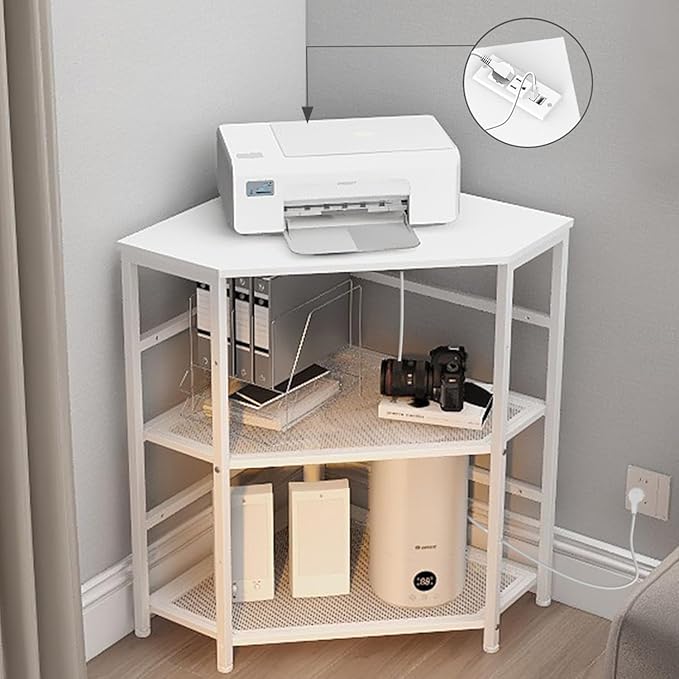 VEDECASA Corner Printer Stand Table by VEDECASA