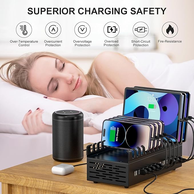 300W USB Charging Station, ALI SEA 22 Port USB Fast Charging Station - Image 4