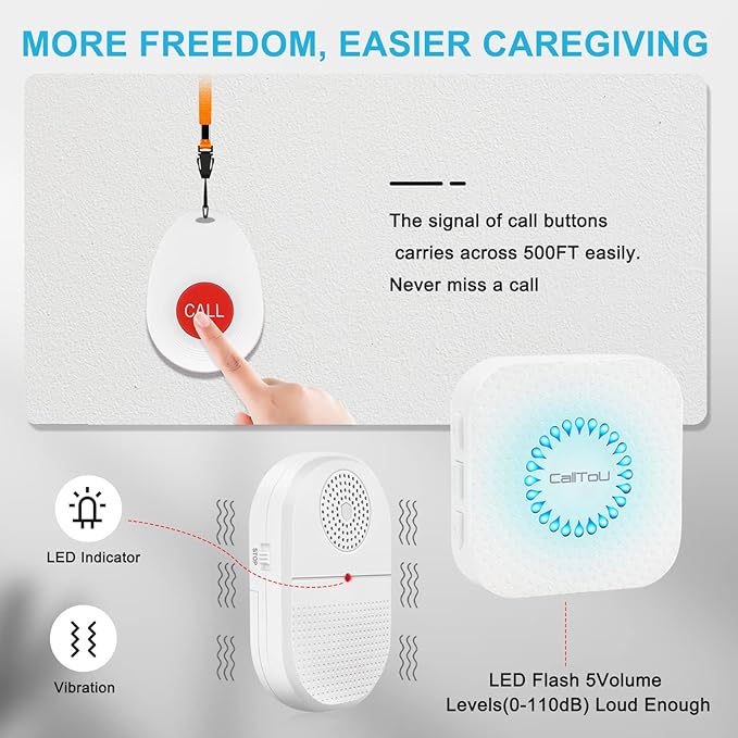 CallToU Wireless Caregiver Pager Call Button - Image 4