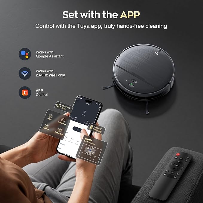 Robot Vacuum and Mop Combo, 2 in 1 Robotic Vacuums Cleaner - Image 6
