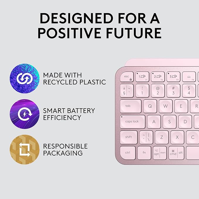 Logitech MX Keys Mini Minimalist Wireless Illuminated Keyboard, Compatible - Image 5