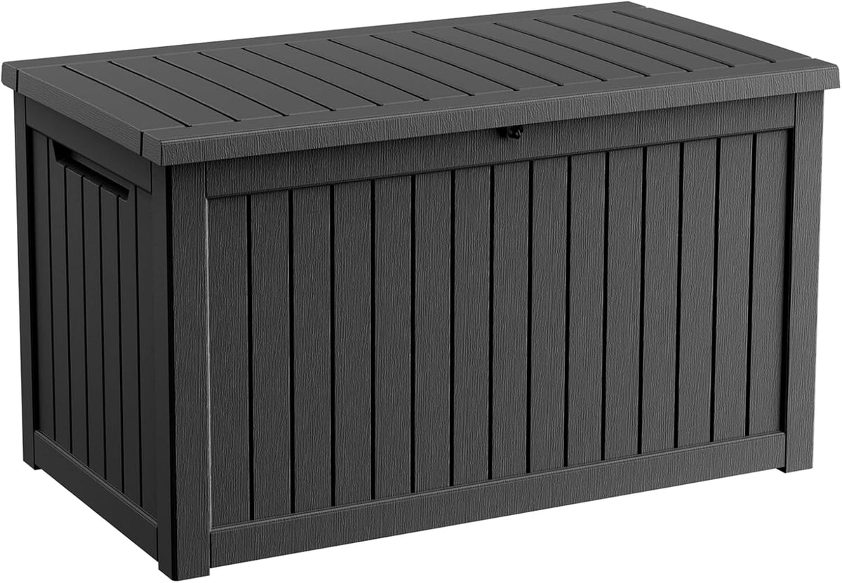 outdoor waterproof resin storage deck box lockable outside, main product view