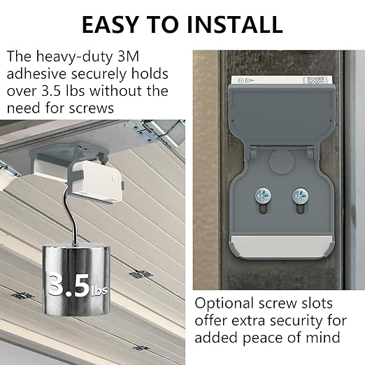 Garage Door Bracket for Ring Alarm Contact Sensor 2nd Gen – Gray Mount - Image 4