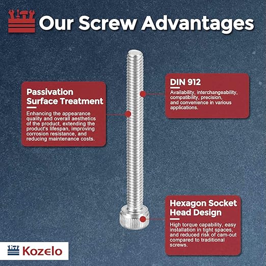 Kozelo 20pcs Socket Head Cap Screws - Image 3