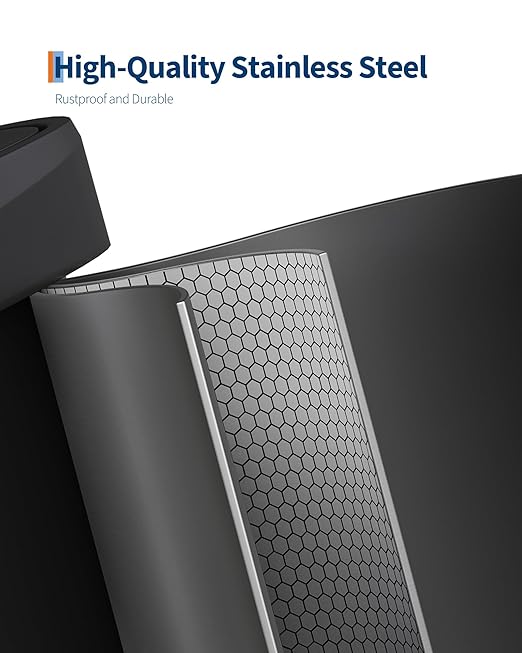 Garvee 21 gal / 80 L Metal Trash Can - Image 3