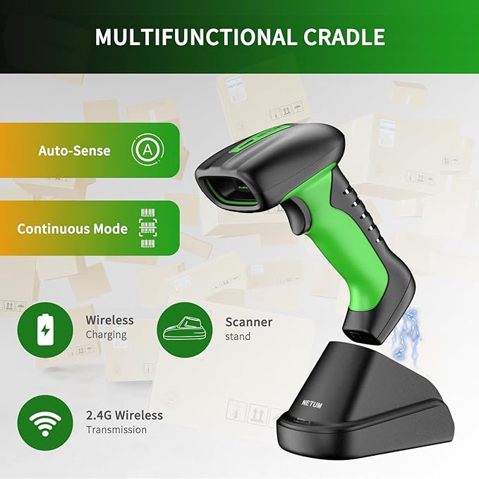 NETUM 2D QR Industrial Bluetooth Barcode Scanner - Image 3